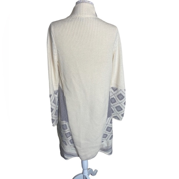 Vince Graphic Textured Draped Wool Alpaca Blend Cardigan size Small - Picture 5 of 10